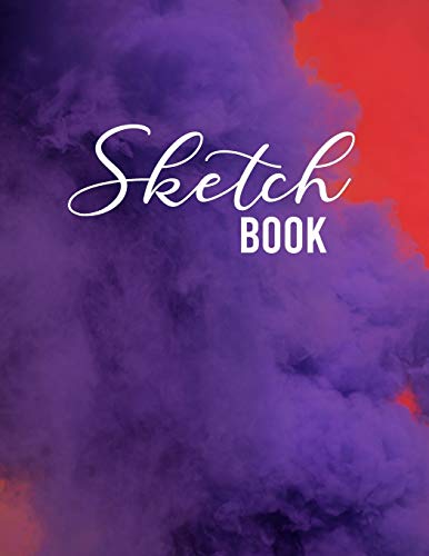 Sketch Book: Large Notebook for Drawing, Sketching, Painting, Writing or Doodling, 110 Pages, 8.5x11,abstract colors Cover (vol.1)