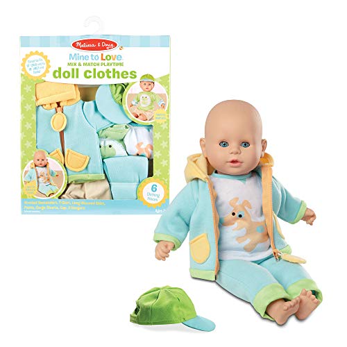 Melissa & Doug Mix & Match Playtime Doll Clothes