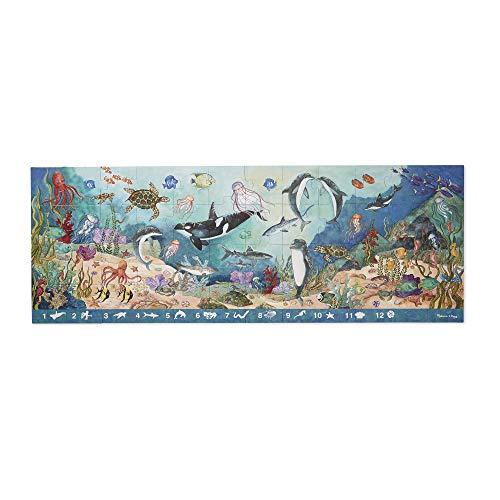 Melissa & Doug Search and Find Beneath the Waves Floor Puzzle (48 pcs, over 4 feet long)