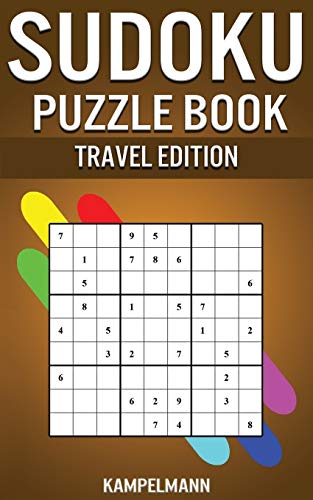 Sudoku Puzzle Book Travel Edition: 200 Easy to Medium Sudokus with Solutions - Small Compact 5” x 8” Size