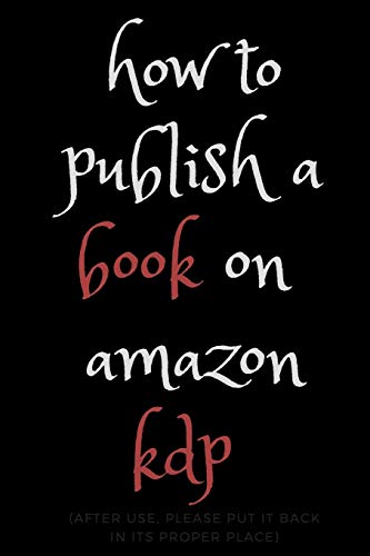 how to publish a book on amazon kdp