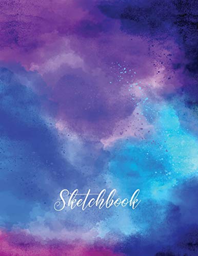 Sketchbook: Activity Sketch Book Watercolor Abstract Painting Instruction Large 8.5 x 11 Inches with 110 Pages ( Abstract Watercolor Cover)