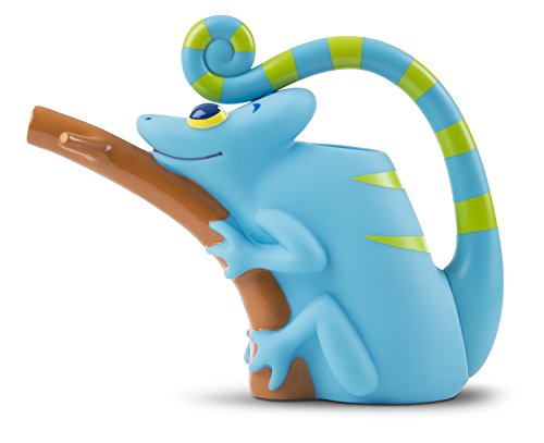 Melissa & Doug Sunny Patch Camo Chameleon Watering Can With Tail Handle and Branch-Shaped Spout