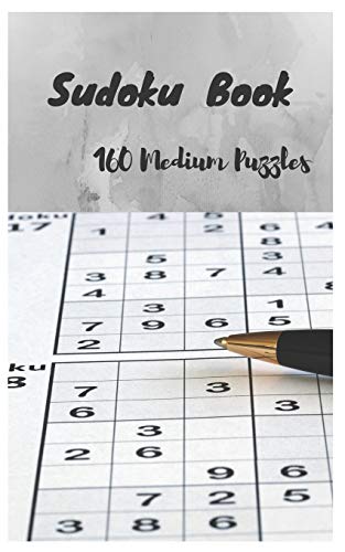 Sudoku   book, 160 Medium Puzzles: Free Times 162 Pages - (5 x 8 inches)