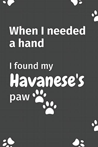 When I needed a hand, I found my Havanese's paw: For Havanese Puppy Fans