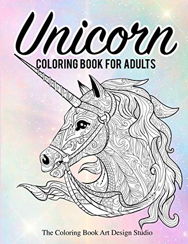 Unicorn Coloring Book for Adults (Adult Coloring Book Gift): Unicorn Coloring Books for Adults: New Beautiful Unicorn Designs Best Relaxing, Stress ... Beautiful Adult Coloring Book Gifts For Women