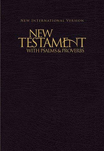 NIV, New Testament with Psalms and   Proverbs, Pocket-Sized, Paperback, Black