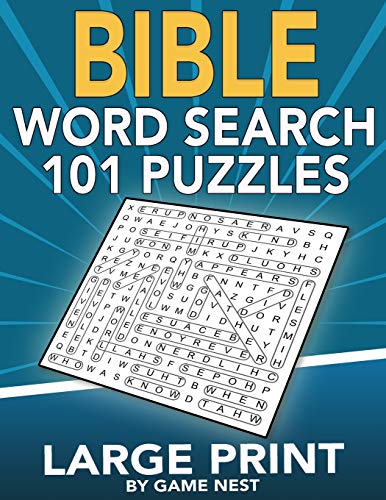 Bible Word Search 101 Puzzles Large Print: Puzzle Game With Inspirational Bible Verses for Adults and Kids (8.5??? x 11??? Large Print)