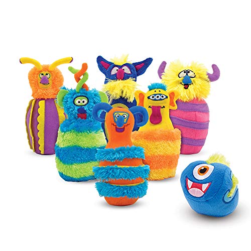 Melissa & Doug Monster Plush 6-Pin Bowling Game With Storage Bag