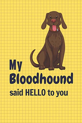 My Bloodhound said HELLO to you: For Bloodhound Dog Fans