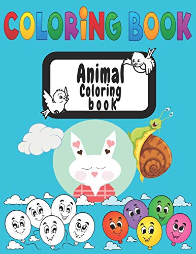Animals Coloring Book: Kawaii Coloring Book for Boys and Girls, 8.5x11, 100 pages beautiful coloring drawing Funny
