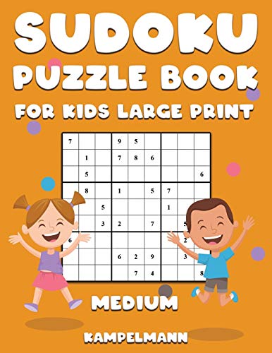 Sudoku Puzzle Book for Kids Large Print Medium: 200 Medium Level Sudokus for Children