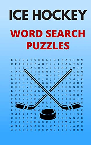 Ice Hockey Word Search Puzzles: 5x8 Puzzle Book for Adults and Teens with Solutions