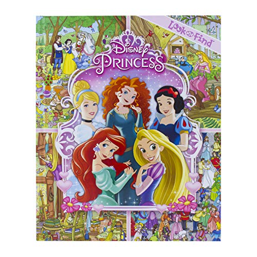 Disney Princess Cinderella, Tangled, Aladdin and More!- Look and Find Activity Book