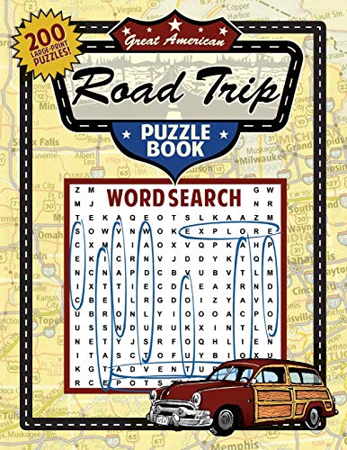 Great American Road Trip Puzzle Book (Great American Puzzle Books) by Applewood Books