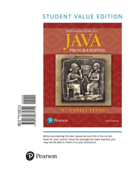 Introduction To Java Programming, Brief Version