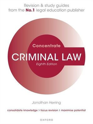 Criminal Law Concentrate: Law Revision And Study Guide