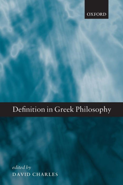 Definition In Greek Philosophy