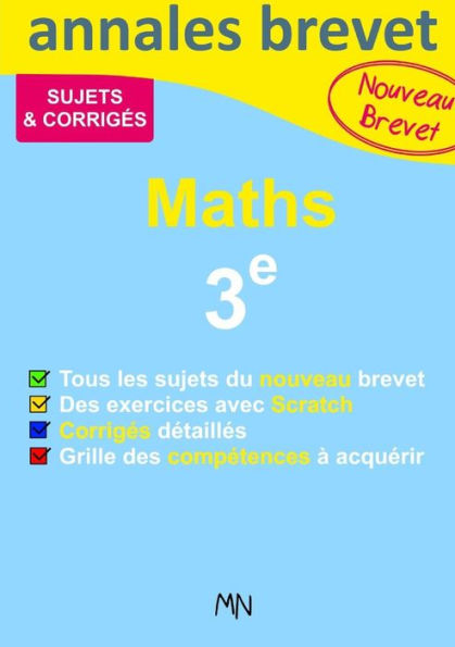 Annales Maths Nouveau Brevet 3E (French Edition)