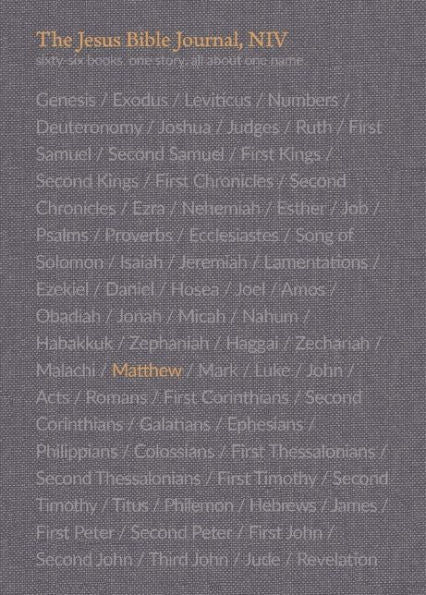 The Jesus Bible Journal, Matthew, NIV, Paperback, Comfort Print