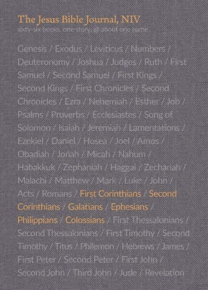 The Jesus Bible Journal, 1 Corinthians - Colossians, NIV, Paperback, Comfort Print