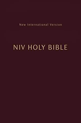 Niv, Holy Bible, Compact, Paperback, Burgundy, Comfort Print