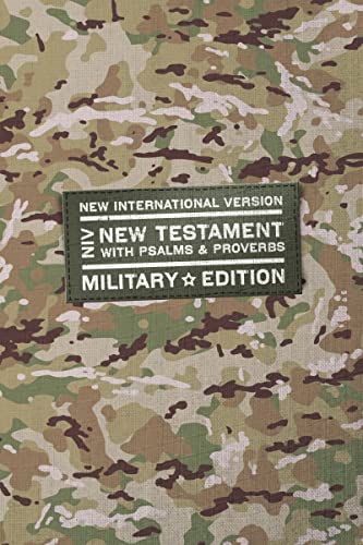 Niv, New Testament With Psalms And Proverbs, Military Edition, Compact, Paperback, Military Camo, Comfort Print