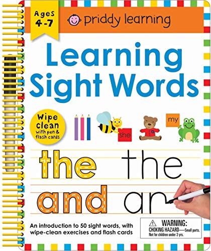 Wipe Clean: Learning Sight Words: Includes A Wipe-Clean Pen And Flash Cards! (Wipe Clean Learning Books)