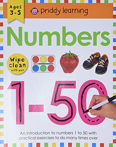 Wipe Clean Workbook: Numbers 1-50: Ages 3-5; Wipe-Clean With Pen (Wipe Clean Learning Books)