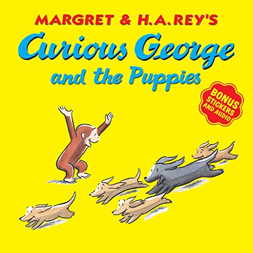 Curious George And The Puppies (with Bonus Stickers And Audio)