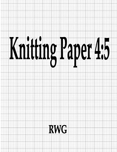 Knitting Paper 4: 5: 50 Pages 8.5" X 11"