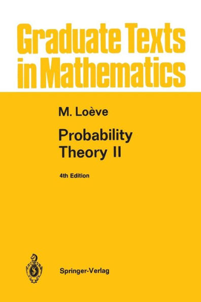 Probability Theory Ii (Graduate Texts In Mathematics, 46)