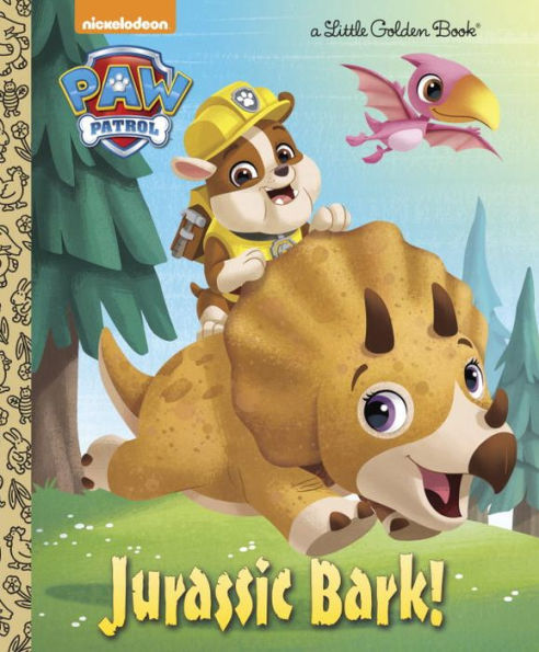 Jurassic Bark! (Paw Patrol) (Little Golden Book)