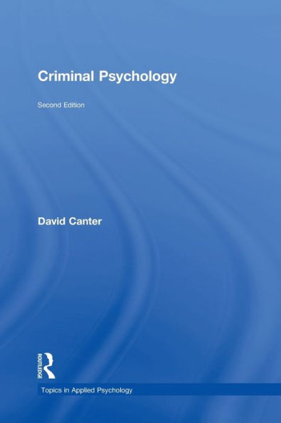 Criminal Psychology (Topics In Applied Psychology)