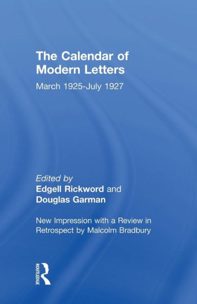The Calendar Of Modern Letters