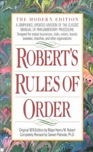 Robert's Rules of Order (Paperback)