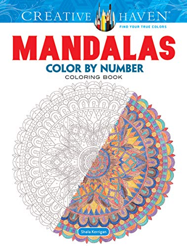 Creative Haven Mandalas Color By Number Coloring Book (Adult Coloring)