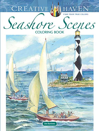 Creative Haven Seashore Scenes Coloring Book (Adult Coloring)