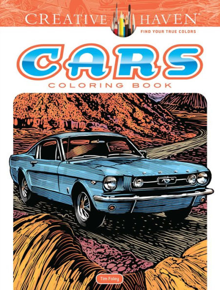 Adult Coloring Cars Coloring Book (Creative Haven Coloring Books)