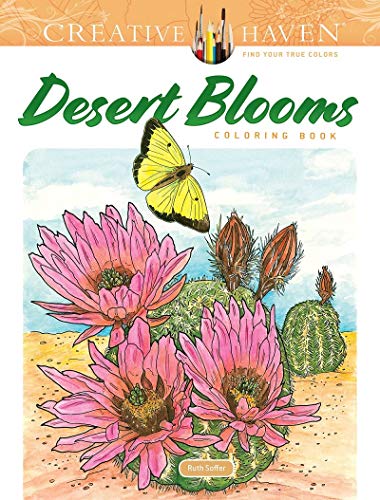 Creative Haven Desert Blooms Coloring Book (Creative Haven Coloring Books)
