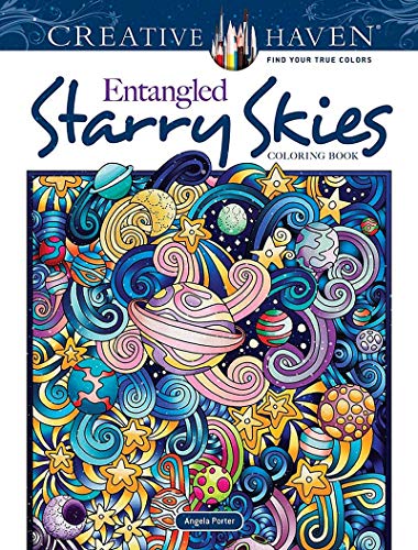 Creative Haven Entangled Starry Skies Coloring Book (Creative Haven Coloring Books)