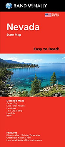 Rand Mcnally Easy To Read Folded Map: Nevada State Map