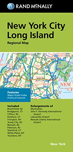 Rand Mcnally Folded Map: New York City Long Island Regional Map