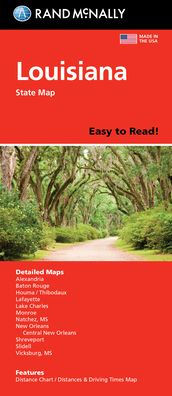 Rand Mcnally Easy To Read: Louisiana State Map