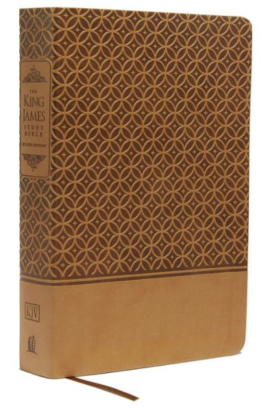 Kjv Study Bible, Large Print, Leathersoft, Tan, Thumb Indexed, Red Letter: Second Edition (Signature)