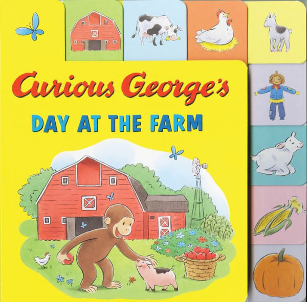 Curious George's Day At The Farm Tabbed Lift-The-Flaps