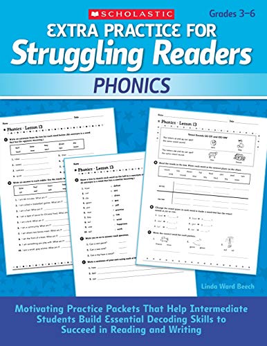 Extra Practice Fur Struggling Readers: Phonics: Motivating Practice Packets That Help Intermediate Students Build Essential Decoding Skills To Succeed In Reading And Writing
