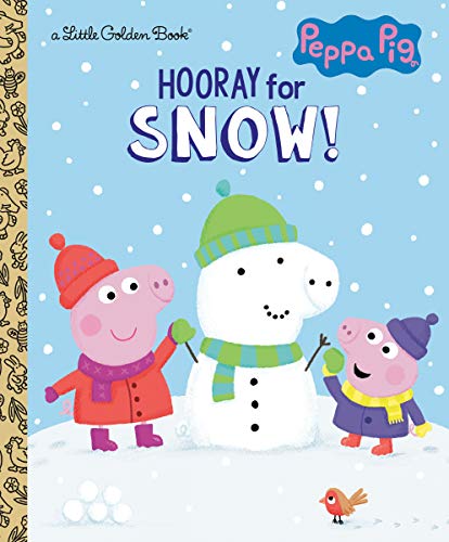 Hooray For Snow! (Peppa Pig) (Little Golden Book)