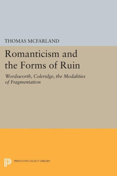 Romanticism And The Forms Of Ruin: Wordsworth, Coleridge, The Modalities Of Fragmentation (Princeton Legacy Library, 739)
