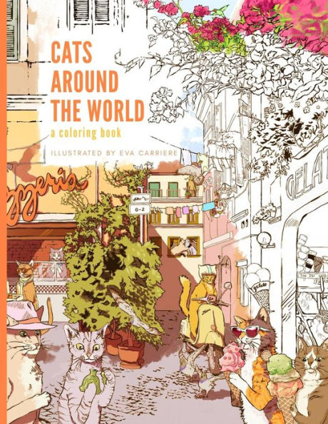 Cats Around The World: A Coloring Book